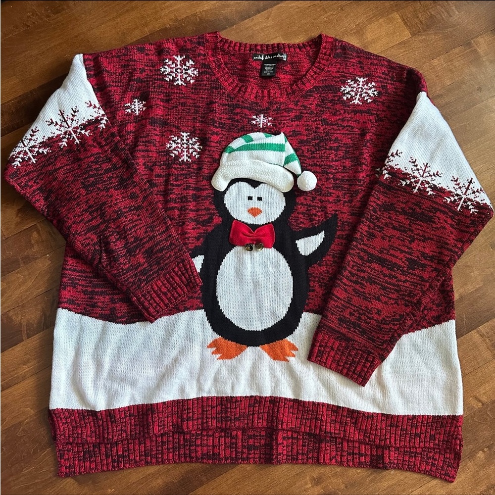 United States Sweaters Holiday Penguin Ugly Sweater 3XL